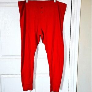 Old Navy Women's Red Thermal Waffle Weave Pajama Pants XXL Loungewear PJs Winter